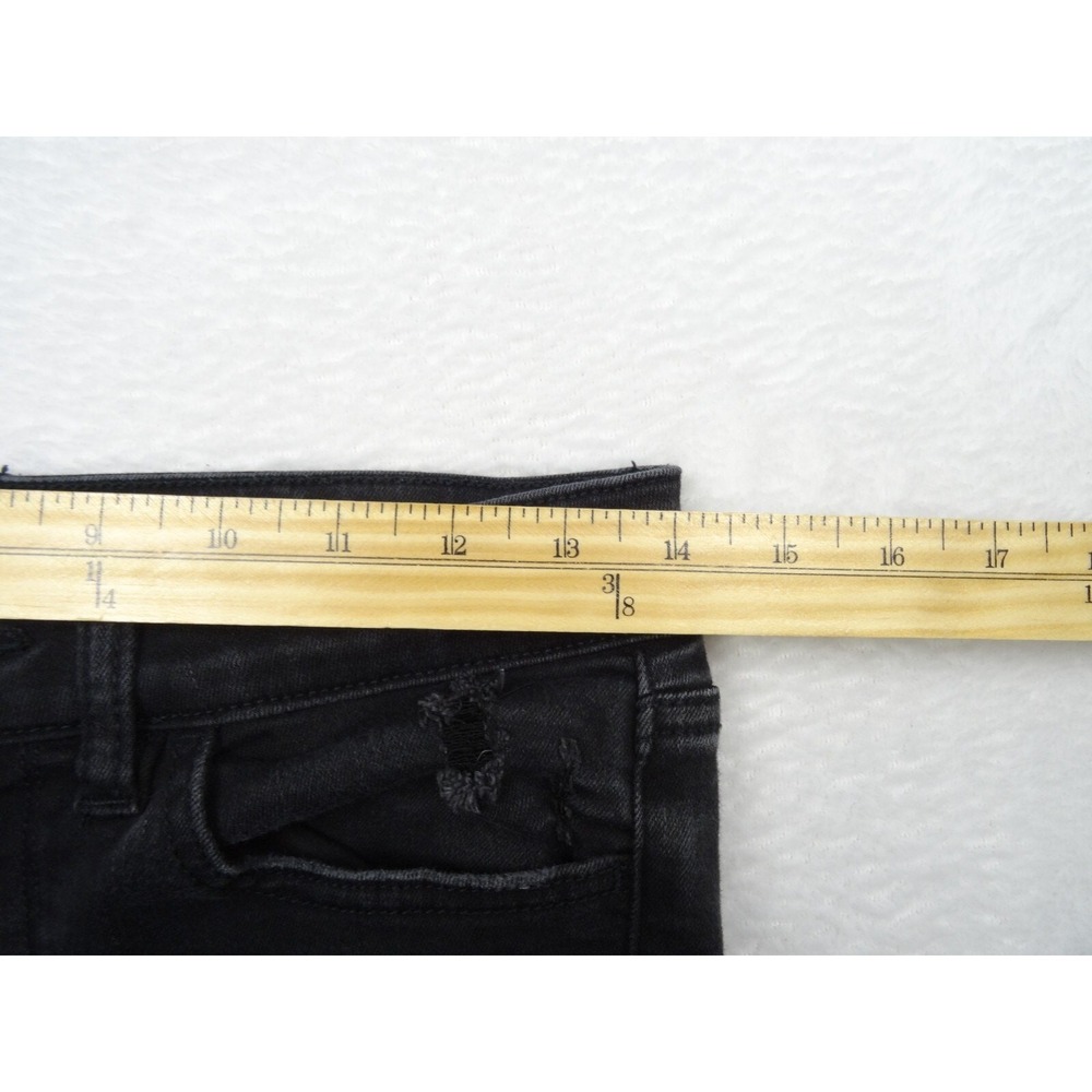 American Eagle Jeans Womens Size 8 Black High Rise Jegging Stretch Distressed - Picture 13 of 16